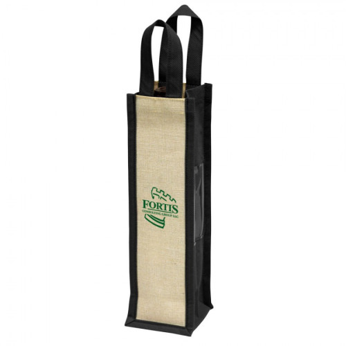 Single Bottle Wine Tote Bag